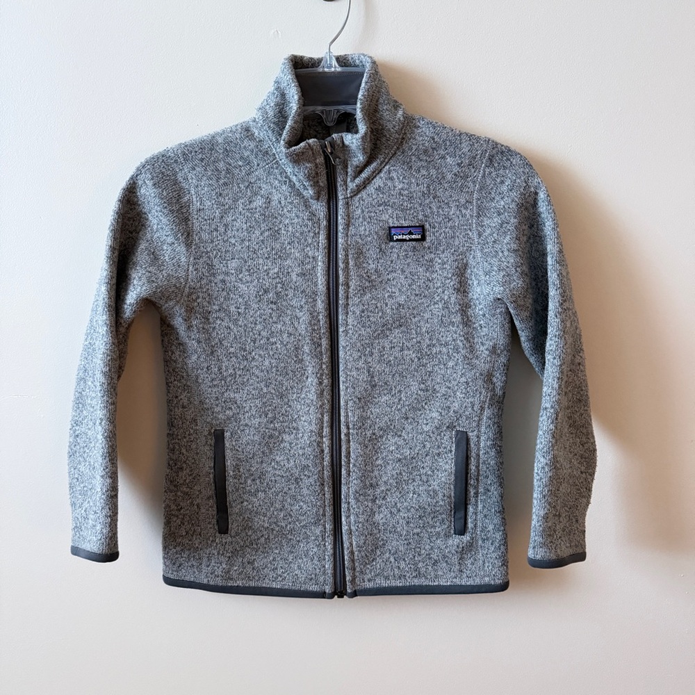 Patagonia Fleece Better Sweater Jacket Grey Size Small 7-8
